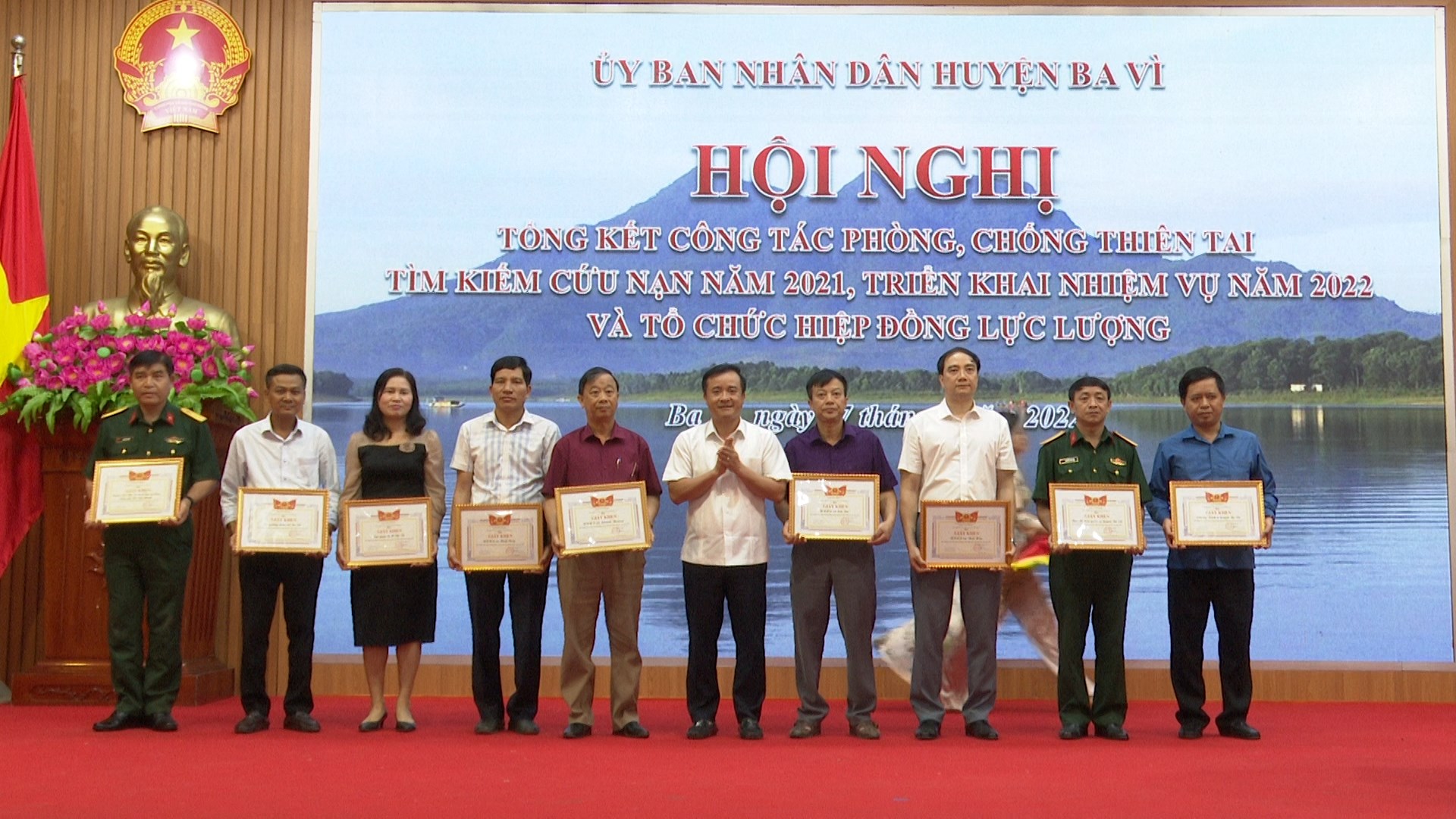 Hội nghị tổng kết công tác Phòng, chống thiên tai và Tìm kiếm cứu nạn năm 2021, triển khai nhiệm...